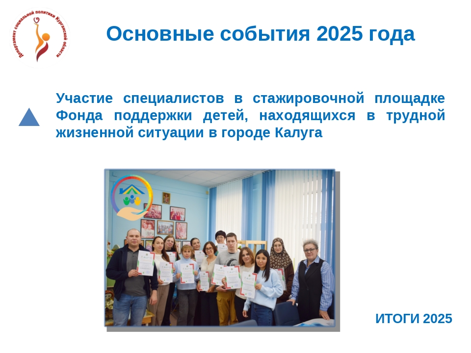 КУРГАНСКИЙ ЦЕНТР СОЦИАЛЬНОЙ ПОМОЩИ СЕМЬЕ И ДЕТЯМ. ИТОГИ - 2025