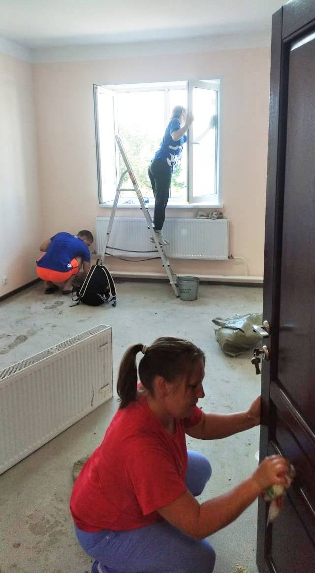 Полным ходом идет благоустройство нового корпуса «Спутника»