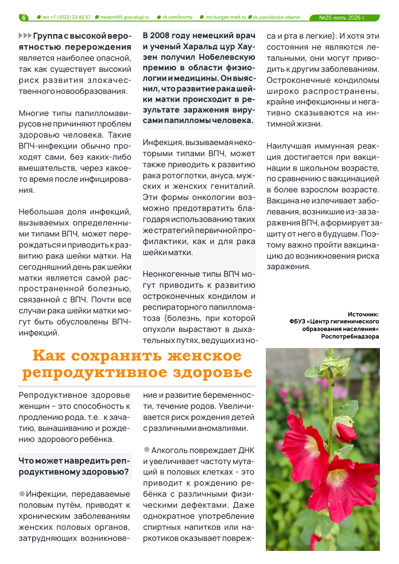 25-Й ВЫПУСК ГАЗЕТЫ «ДОКТОР ВИТАМИН»